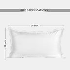 Ridhi White with White Scalloped 100% Cotton Throw Pillow Covers 20x36 Inch - Image 5