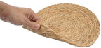 50 PCS Round Woven Placemats, 12 Inch Natural Bulrush Table Mats - Image 4