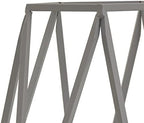 National Tree Company 12 in. Candle Lantern, Glacier Gray Powder-Coated Steel Lantern with Glass Chimney, Indoor/Outdoor Pillar Candle Holder - Image 3