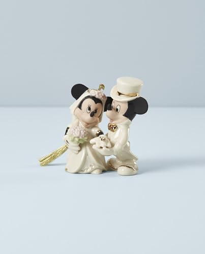 Lenox Minnie's Dream Wedding Porcelain Christmas Hanging Ornament - Image 2
