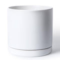 D'vine Dev 12 Inch Ceramic Planter Pot, White, 94-O-F-1 by DvineDevPlanterPotsandStand