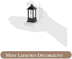 24 Pack Black Mini Lanterns Decorative Indoor, for Centerpiece - Image 2