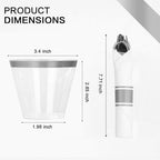 M MCIRCO ﻿175 Piece Silver Dinnerware Set,25 Silver Rim Plastic Plates, 25 Cups,25 Pre Rolled Napkins with Plastic Silverware, Disposable Dinnerware Set for 25 Guest - Image 4