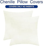 CaliTime Decorative Couch Throw Pillow Covers 24 X 24 Inches Cream - Image 6