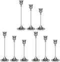 Candlestick Holders Silver, 9 Packs Taper Candle Holder for Candlesticks, Candle Sticks Holder Decor for Home Decor by Showin