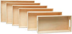 Unfinished Wood Nesting Trays with Handles, 2 Sets of 6 Trays for Crafting, Resin, Organizing, DIY Décor, and Montessori Activity, by Woodpeckers - Image 3