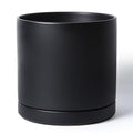 D'vine Dev 12 Inch Ceramic Planter Pot, Black, 94-O-F-2 by DvineDevPlanterPotsandStand