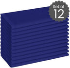 Cotton Clinic Cloth Dinner Napkins - Perfect Everyday Use Table Napkins - Soft Durable Washable - Ideal for Party Wedding Christmas Easter - Set of 12-20x20 inches Navy Blue Napkins - Image 2