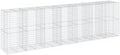 vidaXL Gabion Basket with Cover 275.6"x39.4"x78.7" Galvanized Iron by vidaXL