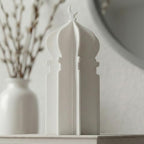 iwa concept Islamic Minaret Table Decor Statue, 3D Acrylic Mosque Sculpture, Modern Minimalist Interlocking Statue for Ramadan, Eid and Muslim Home - Image 5