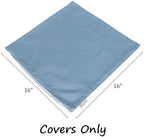 Outdoor/Indoor Sunbrella Throw Pillows Square Set of 2 Pieces 16 inch x 16 inch Cast Horizon - Cover Only, Insert Not Included - Image 5