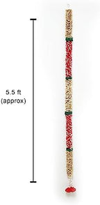 Sola Wood & Palm Garland, Indian Garlands, Artificial Garlands for Indian Wedding Decorations, Flower Garland for Indian Backdrop, Pooja Mandir Decor, Diwali Decorations - 5.5ft (Pack of 2) - Image 5