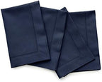 Solino Home Cotton Linen Cloth Dinner Napkins Navy, 20 x 20 in, Set of 4 by SolinoHome