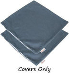 Outdoor/Indoor Sunbrella Throw Pillows Square Set of 2 Pieces 16 inch x 16 inch Spectrum Denim - Cover Only, Insert Not Included - Image 2