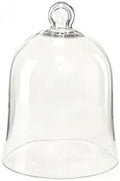 CYS EXCEL Glass Bell Dome Cloche (H:12" W:8.5") | Multiple Size Choices Enchanted Rose Glass Cover | Cake Dessert Display | Terrarium Jar Plant Cover by CYSEXCEL%C2%AE