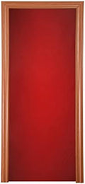 Red Solid Color Door Cover Halloween Front Door Christmas Front Door Banner Porch Sign for Indoor Outdoor Decorations Holiday Party Christmas Decor 32 x 79 Inch by WELLDAY