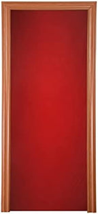 Red Solid Color Door Cover Halloween Front Door Christmas Front Door Banner Porch Sign for Indoor Outdoor Decorations Holiday Party Christmas Decor 32 x 79 Inch by WELLDAY