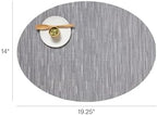Chilewich Bamboo Placemats Set of 4, Woven Oval Placemats - Image 2