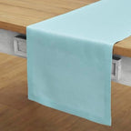 Solino Home 100% Pure Linen Table Runner Aqua Blue Long, Fete 14 x 108 in - Image 2