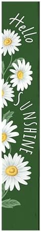Hello Sunshine Welcome Sign for Front Door Outdoor Porch Sign Home Decor Porch Standing Welcome Yard Sign Wood Door Sign Tall Summer Welcome Garden Sign Seasonal Wall Decorations for Outside Patio by Unknown