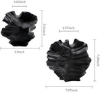 Ceramic Vase - Set of 2 for Home Decor,Black Flower Shape Pampas Vases Minimalist Nordic Boho Style for Modern Farmhouse Decor, Living Room、 Kitchen、Mantle、Bedroom、Dining Table、Office - Image 6