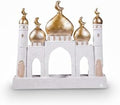 Hebdids Ramadan Eid Home Decorations for Home 2025 Gold and White Mosque Tower Islamic Eid Mubarak decore by Unknown