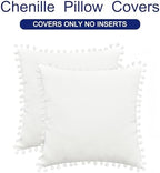 CaliTime Decorative Couch Throw Pillow Covers 22 X 22 Inches True White - Image 6