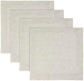 Solino Home 100% Pure Linen Placemats Light Natural, 14 x 14 in, Set of 4 by SolinoHome