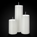 Shihanee 3 Pillar Candle and Holder, L, White - Image 3