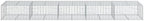 vidaXL Gabion Basket with Cover 196.9"x39.4"x19.7" Galvanized Iron - Image 5