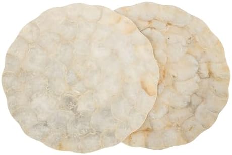 KOUBOO Capiz Seashell Placemats Perfect for Weddings Parties Elegant Dining by KOUBOO