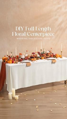 Ling's moment Artificial Wedding Fall Flowers Grand Combo, Terracotta - Image 5