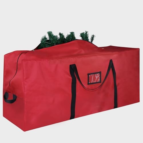 Christmas Tree Storage Bag, 9 ft, 600D Oxford, PURE RED by Bstge