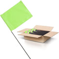 Fluorescent Lime Marking Flags 1000 Pack - 4x5x15 Inch Marker Flags for Outside - Markers For Lawn, Irrigation, Landscaping, Survey & Sprinkler Head Marking by ACESupply