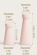 Taper Candle Holders for Candlesticks Ceramic Candle Stick Candle Holder- Set of 2 Decorative Candle Stand for Wedding Decor,Dinner Party and Table Centerpieces,Housewarming Gift Pink - Image 2