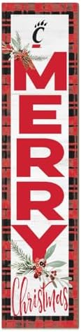 KH Sports Fan Cincinnati Bearcats Holiday Porch Leaner, 11x46 Inches, Bearcats Outdoor Christmas Sign; Display Some Holiday Cheer with This Cincinnati Bearcats Christmas Sign by CornellBigRed
