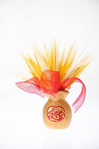Money Bag Ceramic Vase l Lunar New Year Decoration l TET Decoration l Lunar New Year Decoration l TET Photo Props l Decorative Vases for TET (Gold (4.5"x 3"x 6”)) (Tet1960gd) - Image 5