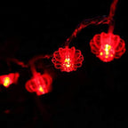 Remote Plug in Lantern String Lights,33ft/10m100 LED Red Lanterns String Lights 8 Modes Fairy Lights for Wedding, Chinese New Year,Spring Festival,Party Decoration,Christmas - Image 3