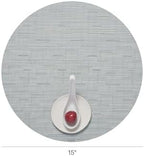 Chilewich Bamboo Placemats Set of 4, Round Woven Placemats - Image 2