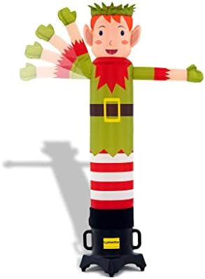 LookOurWay Air Wavers Inflatable Tube Man Set - 6ft Elf Air Waver with Air Dancer Blower - Inflatable Advertising Tube Guy with Flapping Waving Arm - Christmas and Holidays - Outdoor Business Sign by LookOurWay