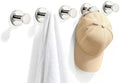 TUNNY 5 Pack Round Towel Hooks-Polished Nickel Modern Coat Hooks Shower Towel Hooks for Bathroom Kitchen Home Storage by TUNNY