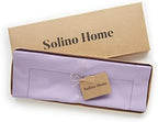 Solino Home Cotton Linen Placemats Lavender Hemstitch, 14 x 19 in, Set of 4 - Image 3