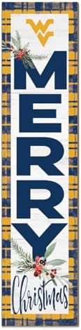 KH Sports Fan West Virginia Mountaineers Holiday Porch Leaner, 11x46 Inches, Mountaineers Outdoor Christmas Sign; Display Some Holiday Cheer with This West Virginia Mountaineers Christmas Sign by BostonCollegeEagles