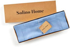 Solino Home 100% Pure Linen Placemats Cornflower Blue, 14 x 19 in, Set of 4 - Image 4