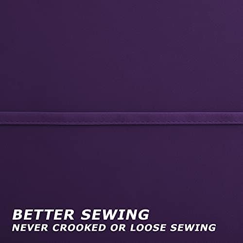 Dark Purple Curtains 84 Inch Length for Living Room 2 Panels Set Grommet Window Drapes Rich Royal Deep Purple Blackout Luxe Elegant Curtains for Bedroom Girls ,52 x 84 Inches Long Eggplant Plum - Image 5