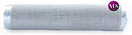 VDS Pack of 25, Burlap Table Runner with White Lace Edge, 100% Natural Jute Rustic Hessian Table Cloth Centerpiece for Wedding Birthday Party Banquet Table Decoration (Size 12X108 Inch)(White) - Image 4