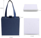 40 pcs paper boxes 9 x 9 x 3.5 cm, blue luxury gift storage, jewelry gift storage box for earrings necklaces bracelets rings - Image 2