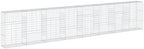vidaXL Gabion Basket with Cover 315"x19.7"x59.1" Galvanized Iron - Image 7