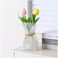 Kaitnax Glass Vases Irregular Shaped Flower Vase Art Decorative Flower Vase for Wedding, Dinning, Bookshelf, Home Decoration or Gift by kaitnax