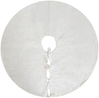 Sophia-Art Christmas Tree Skirt, Luxury Velvet Plush Skirt, Xmas Decoration Holiday Party Décor, Soft Velvet Home Décor Merry Christmas Party Christmas Tree Decorations (Ivory,48 Inch) by Sophia-Art